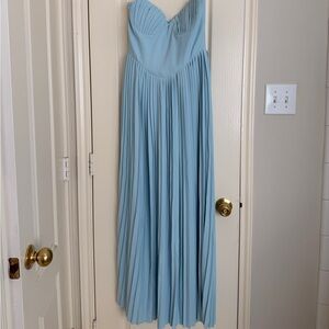 Strapless Ocean Blue Marcella Dress